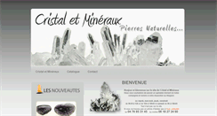 Desktop Screenshot of cristal-mineraux.com